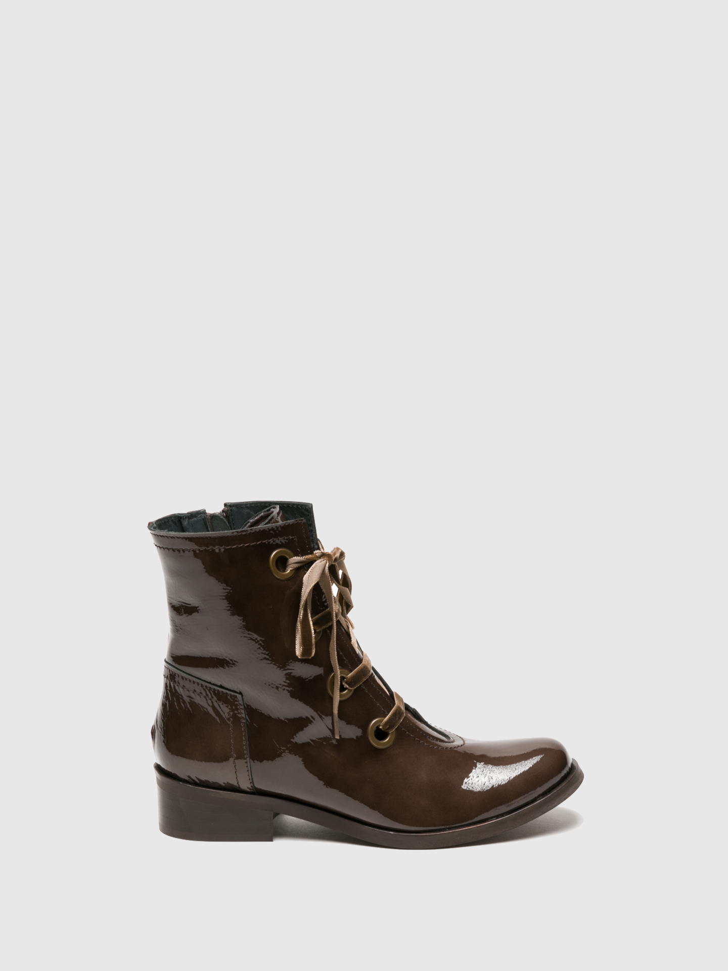 Foreva Brown Lace-up Ankle Boots